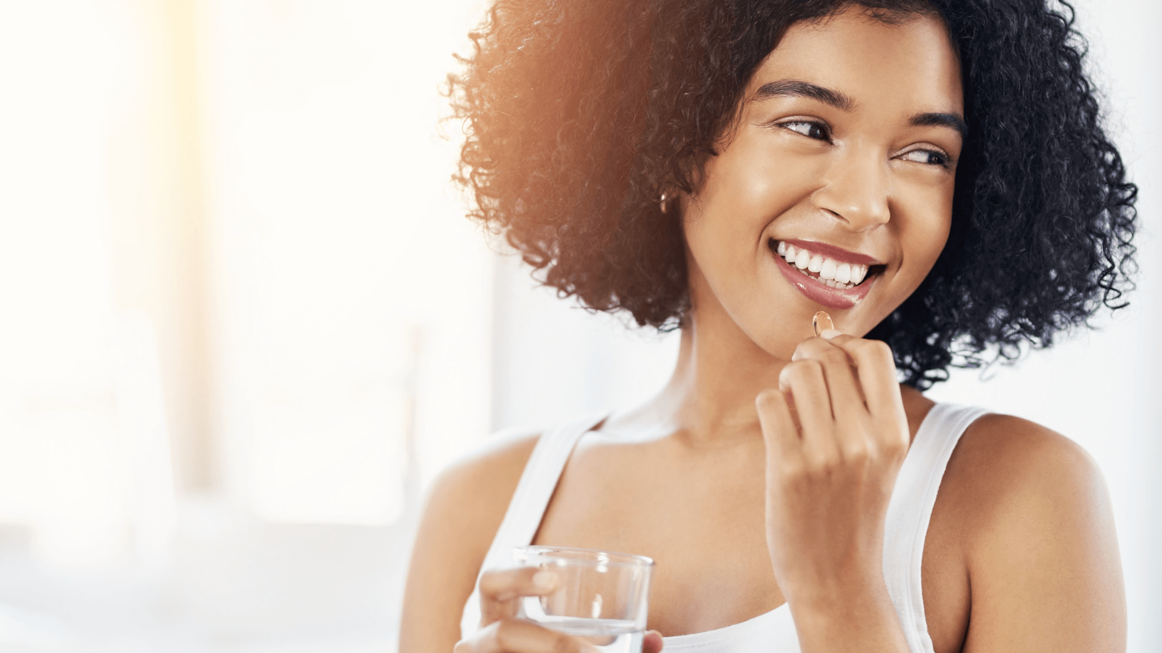 woman with white teeth